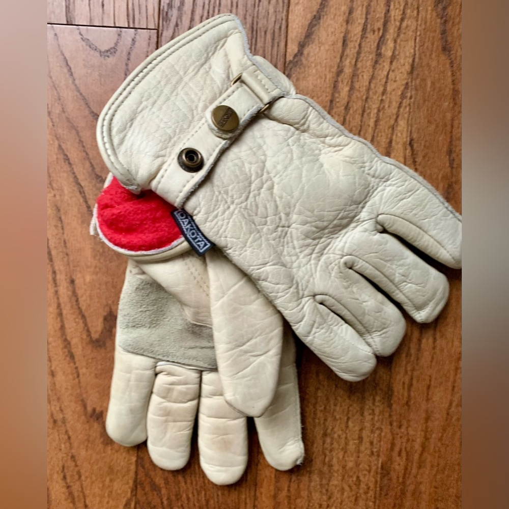 Vintage Dakota leather gloves size L